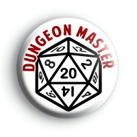 Dungeon Master Dice Button Badge